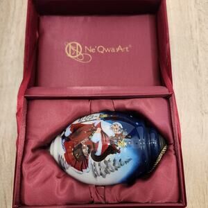 Ne'Qwa Art Christmas "Merry Christmas” Ornament Joseph Holodook Artist With Box